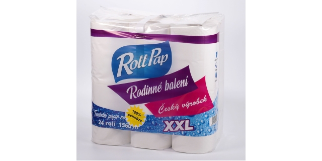 TP Rodinné balení 65 m., 2 vr., 100% Celulóza, bal.24 rolí                                                                                                                                                                                                